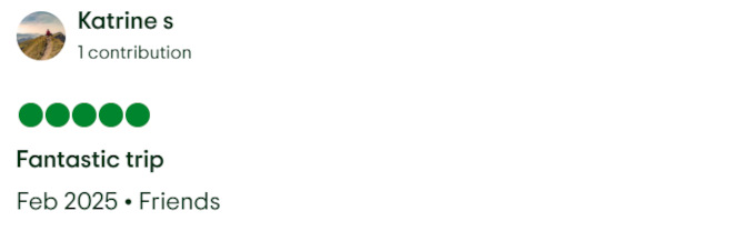 Gladys Adventure Trip Advisor Review