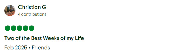 Gladys Adventure Trip Advisor Review