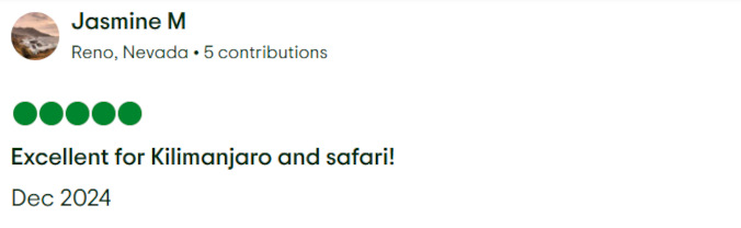 Gladys Adventure Trip Advisor Review