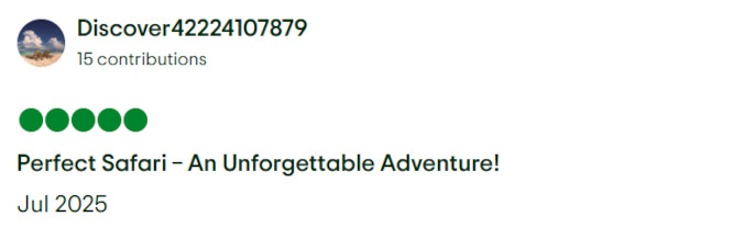 Gladys Adventure Trip Advisor Review